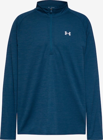 UNDER ARMOUR Functioneel shirt 'Tech' in Blauw: voorkant