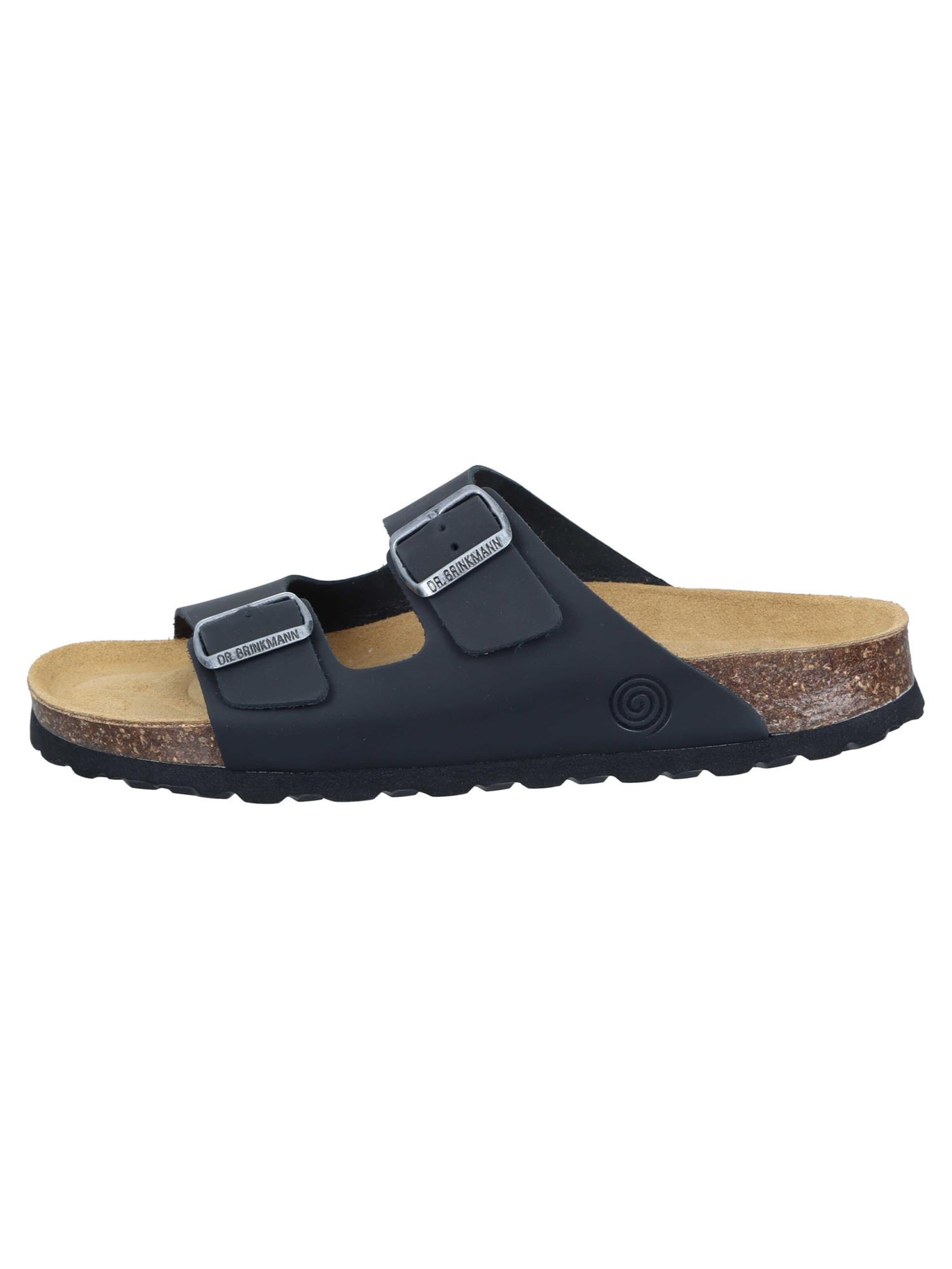 DR. BRINKMANN Pantolette 'Bonillo'‌‌‌‌‌‌‌‌ in Schwarz: Vorderseite