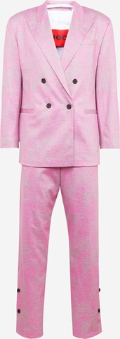 HUGO Regular Suit 'Ulan/Groove 242' in Pink: front