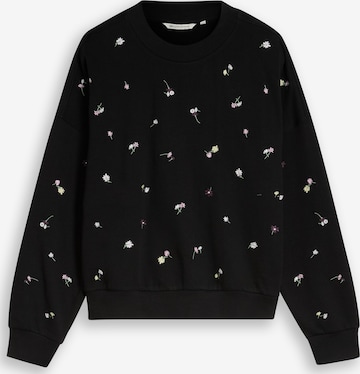 TOM TAILOR DENIM - Sweatshirt em preto: frente
