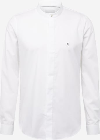 Michael Kors - Slim Fit Camisa 'NOS' em branco: frente