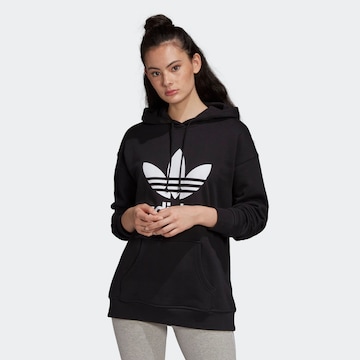 ADIDAS ORIGINALS Sweatshirt 'Adicolor Trefoil' in Black: front