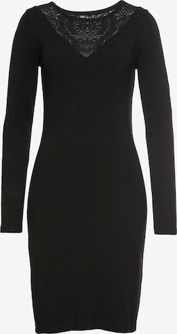 LAURA SCOTT Strickkleid in Schwarz: Vorderseite