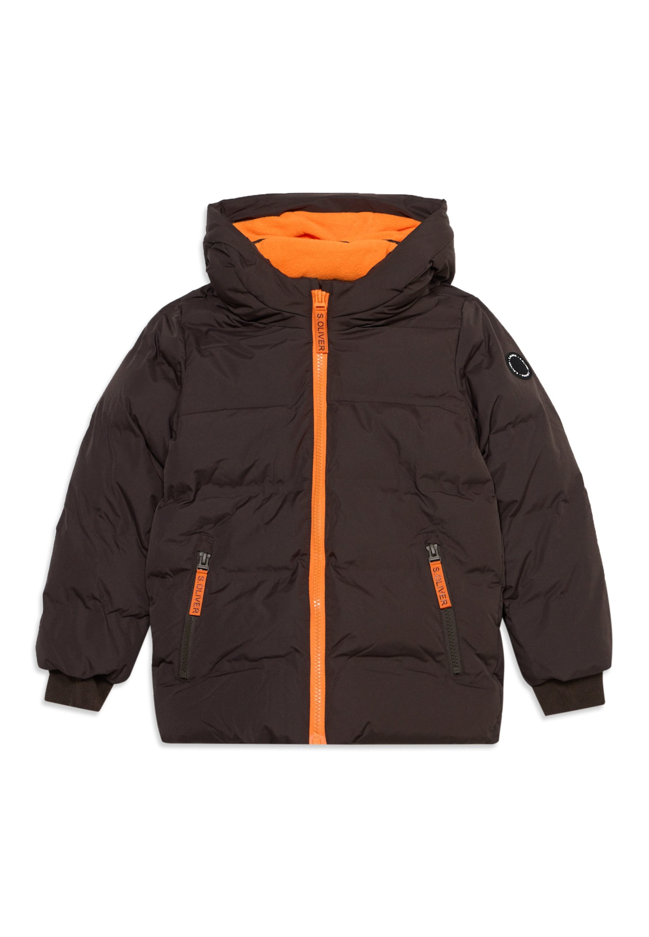 s.Oliver Winterjas in Bruin: voorkant