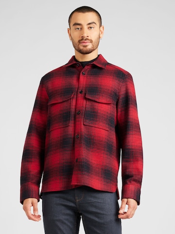 DRYKORN Regular fit Button Up Shirt 'GUNRAY' in Red: front