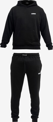 Tom Barron Sweatsuit in Black: front