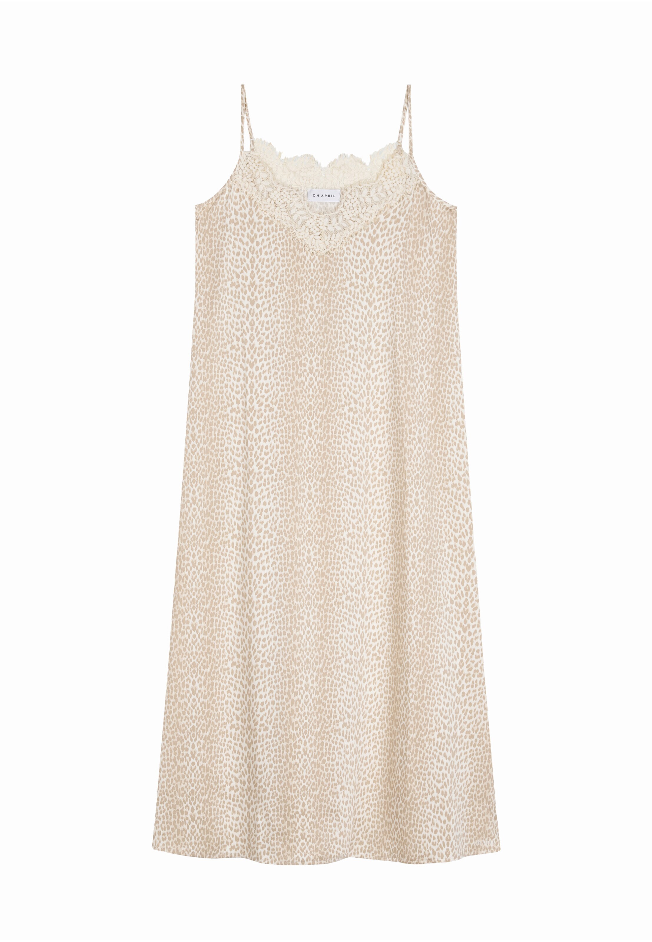 OH APRIL Šaty 'Alma' - béžová / hnědá, Produkt