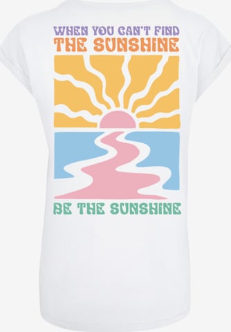 F4NT4STIC Shirt 'Be The Sunshine Color' in Wit: voorkant
