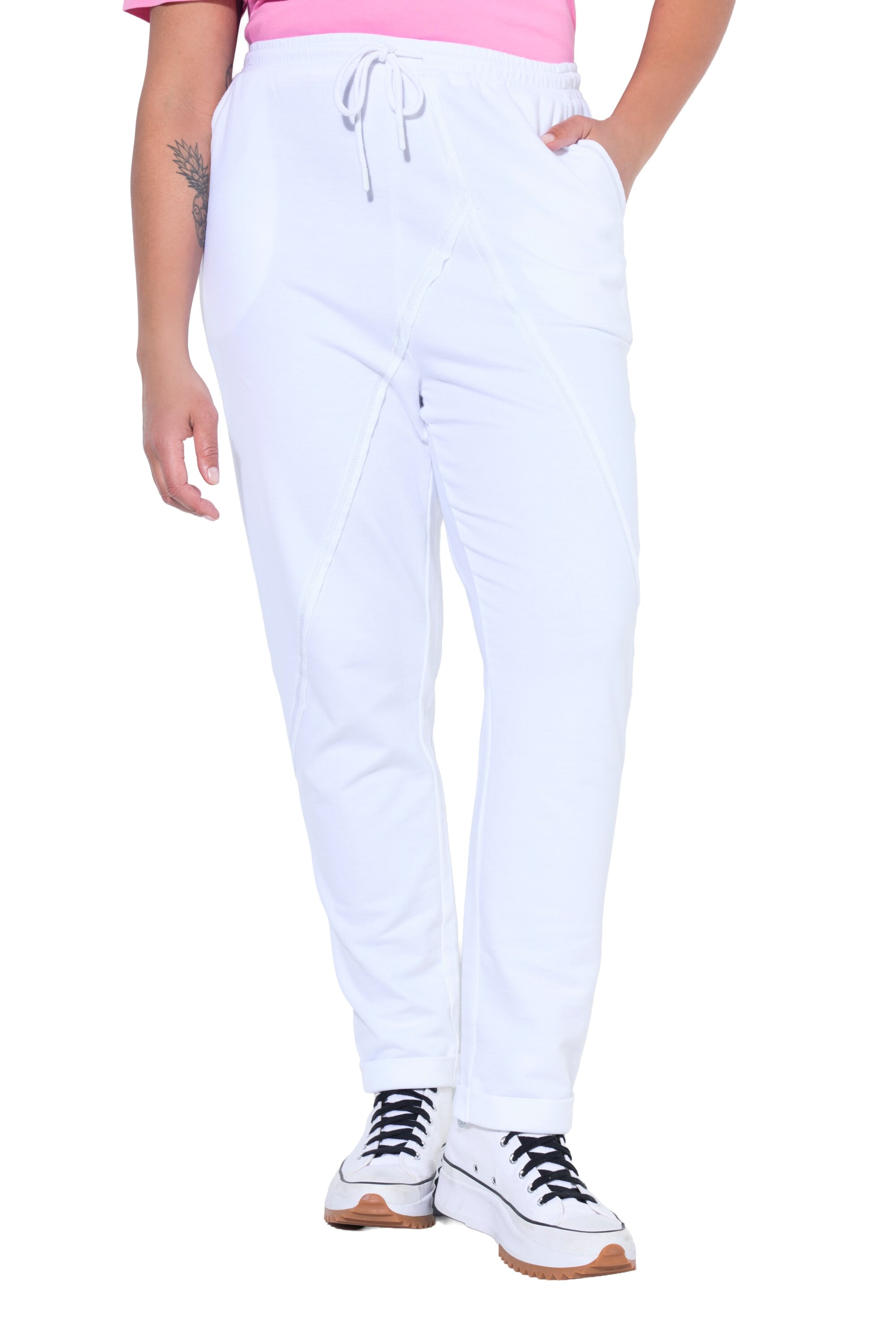 Angel of Style Regular Broek in Wit: voorkant