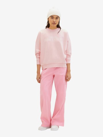 TOM TAILOR DENIM Sweatshirt i rosa