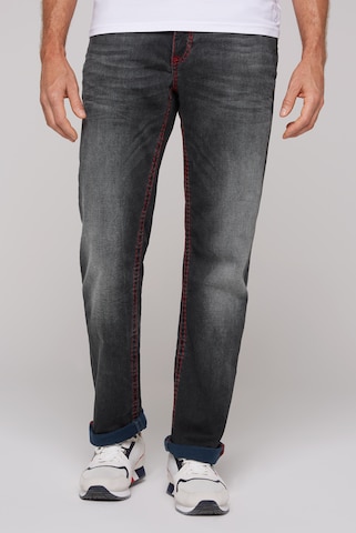 CAMP DAVID Regular Jeans 'CO:NO' in Grey: front