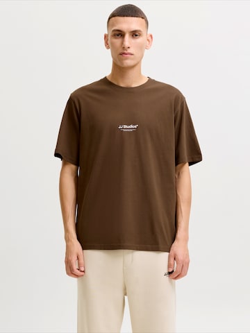 JACK & JONES Μπλουζάκι 'JJESOHO' σε καφέ