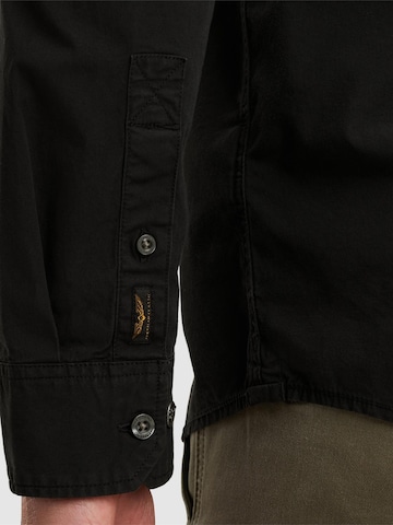 PME Legend Regular fit Overhemd 'American Classic shirt' in Zwart
