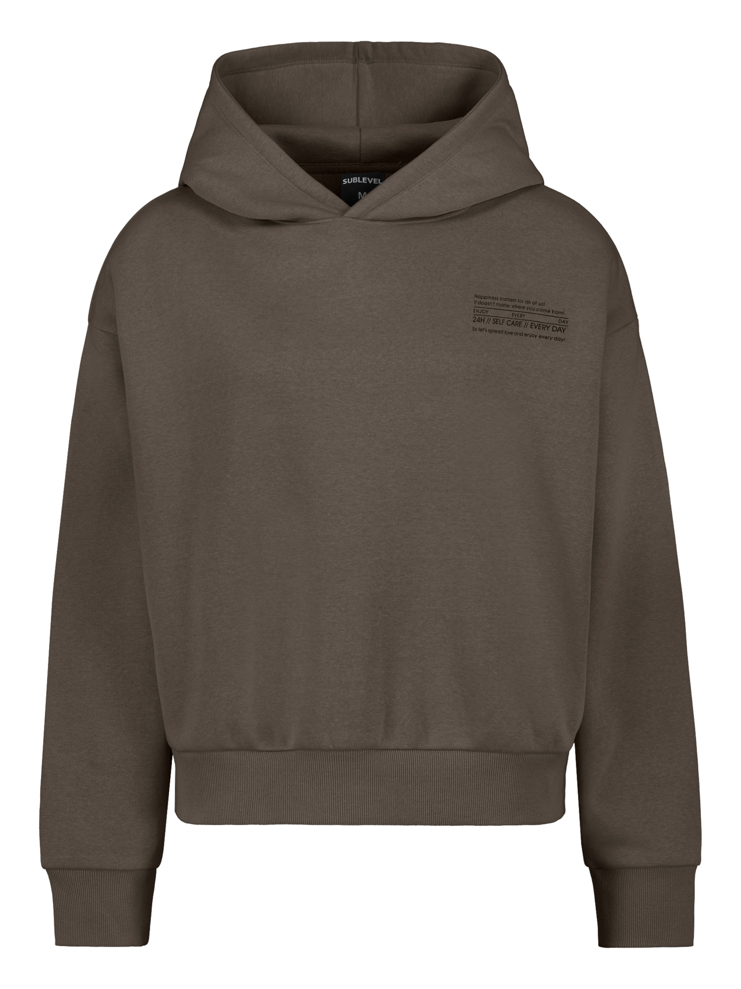 Sublevel Sweatshirt in Bruin: voorkant