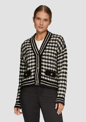 s.Oliver BLACK LABEL Strickjacke in Schwarz: Vorderseite