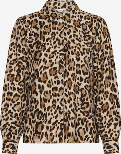 b.young Blúzka 'BYIHAMMA' - svetlobéžová / kapučíno / tmavohnedá, Produkt