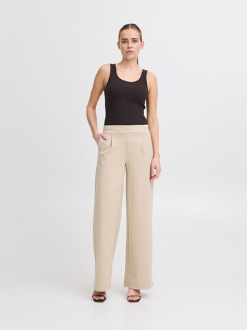 Wide leg Pantaloni 'IHKate' di ICHI in beige