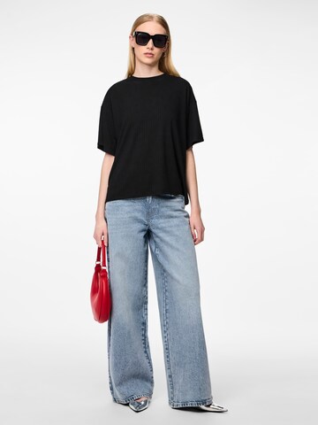 PIECES Wide Leg Jeans 'SELMA' in Blau