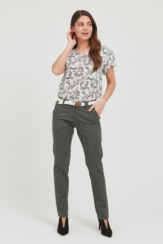 Coupe slim Pantalon chino 'Chakira' Oxmo en gris