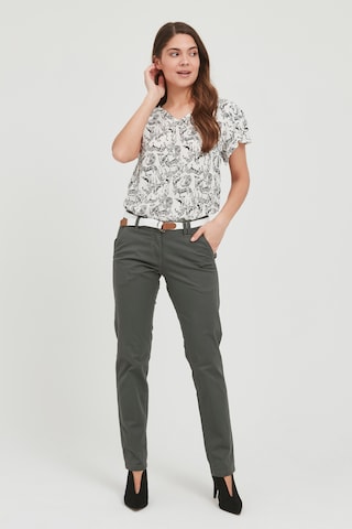 Oxmo Slim fit Chino Pants 'Chakira' in Grey