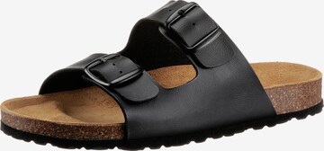 LICO Mules in Black: front