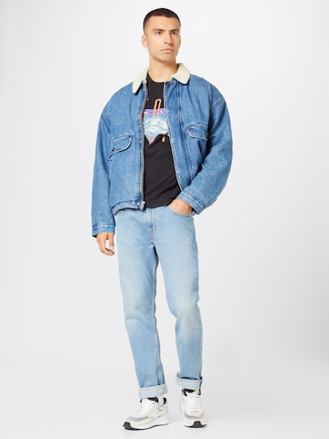 LEVI'S ® Regular Shirt 'Graphic Crewneck Tee' in Zwart