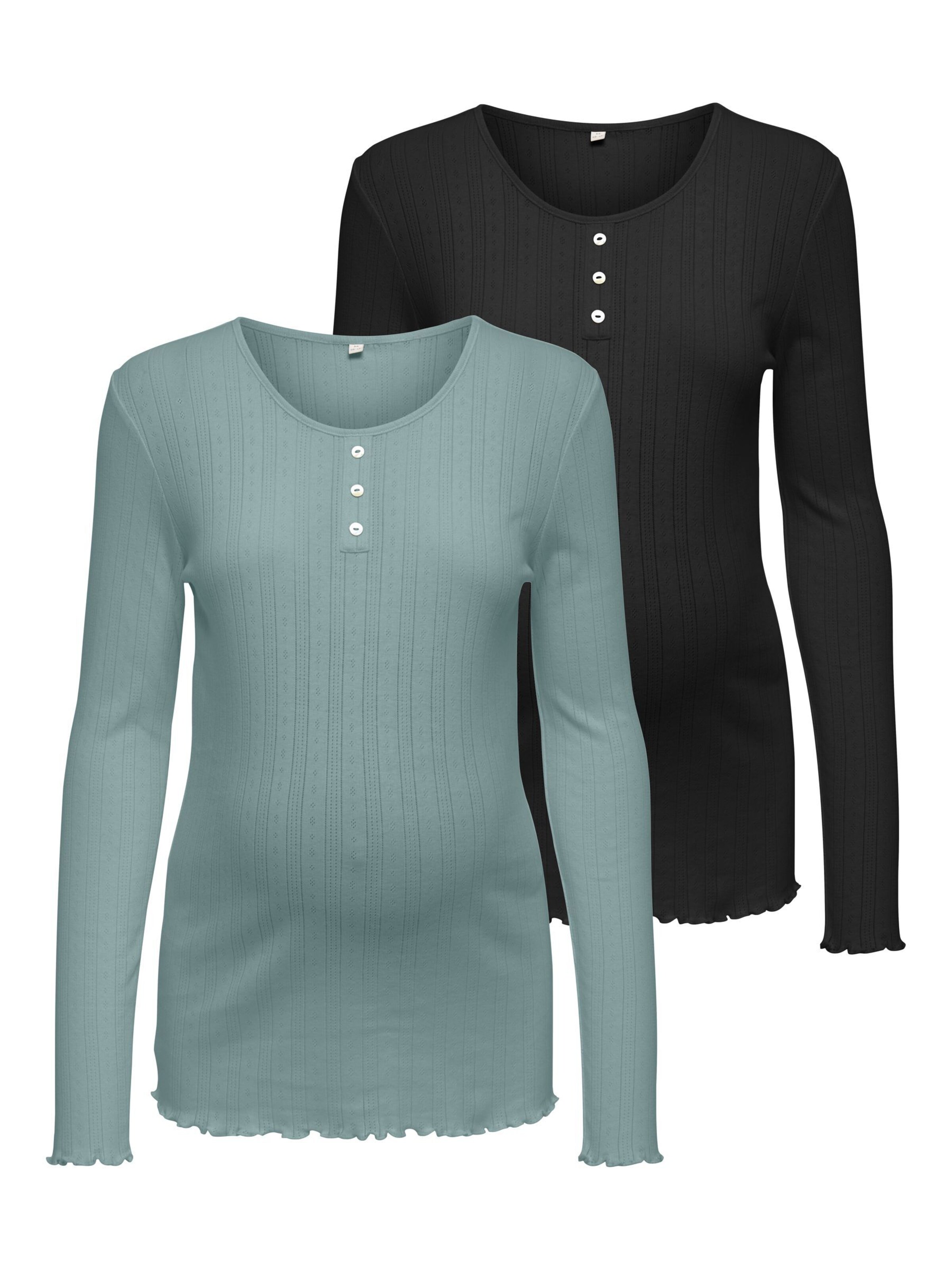 Only Maternity Shirt 'OLMVISTA' in Blauw