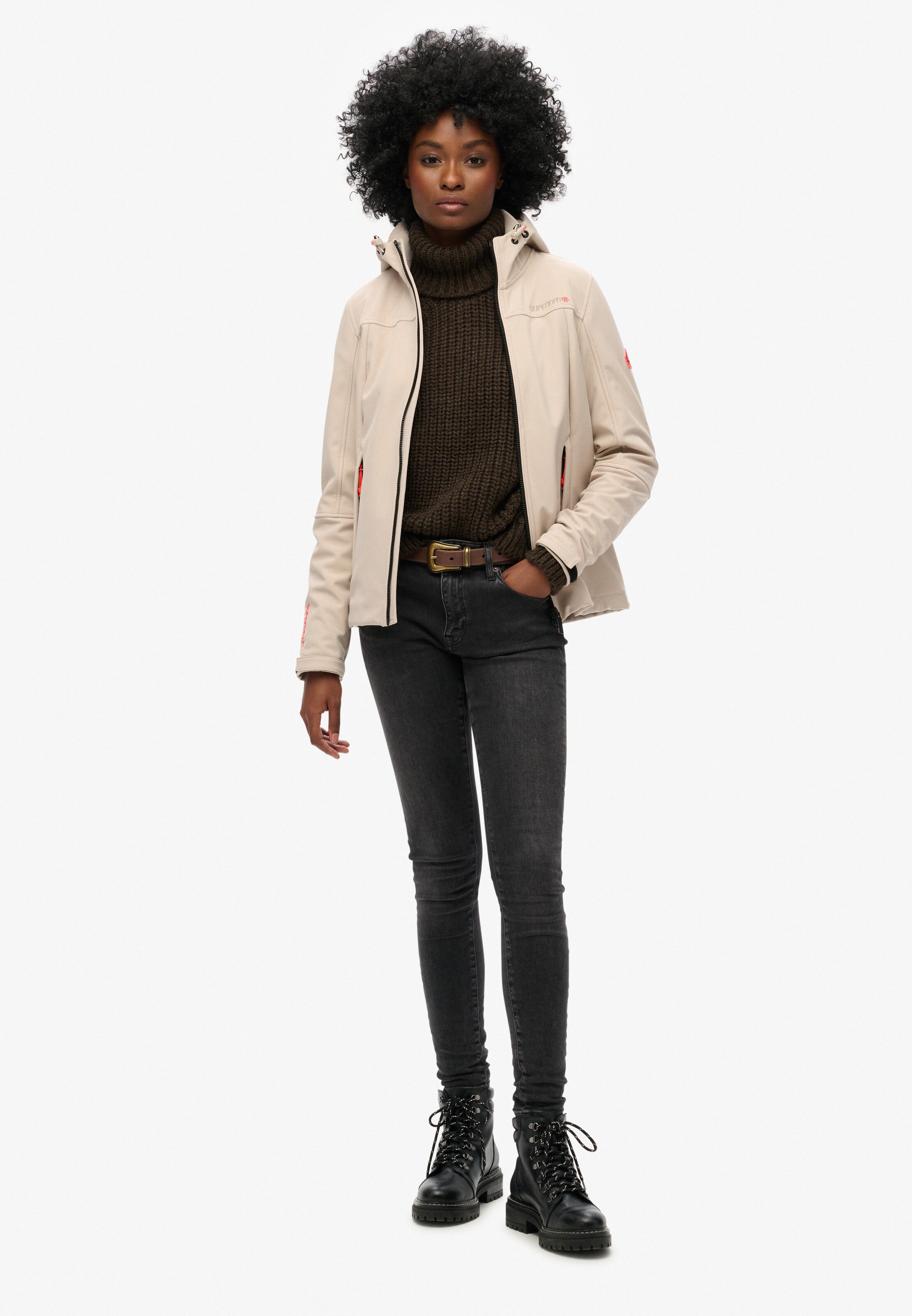 Superdry Performance Jacket 'Classic' in Beige