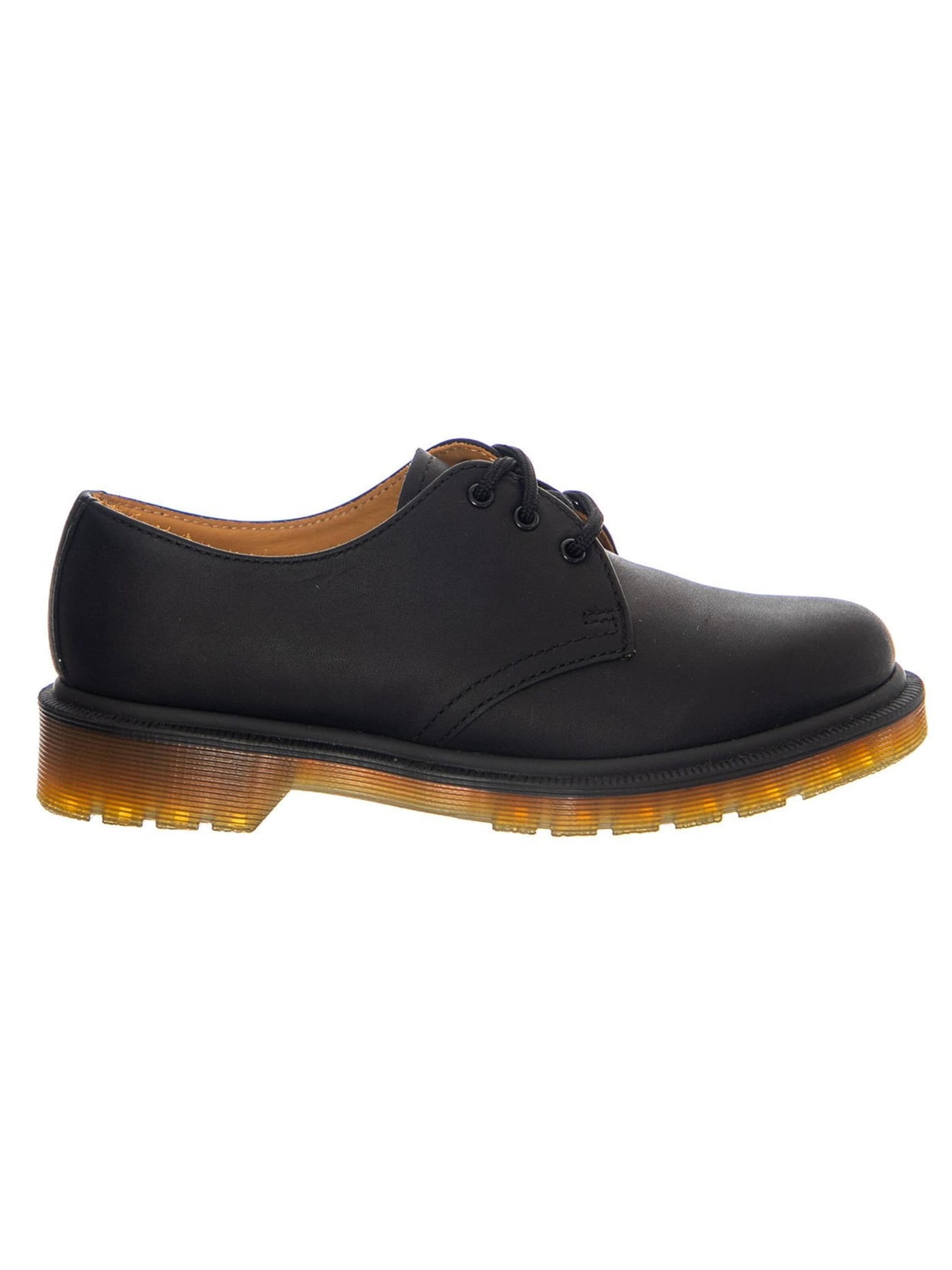 Dr. Martens Snøresko 'Unisex 1461 Pw Lace-Up Black Noir Greasy Shoes' i sort: forside