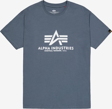 T-Shirt ALPHA INDUSTRIES en bleu : devant