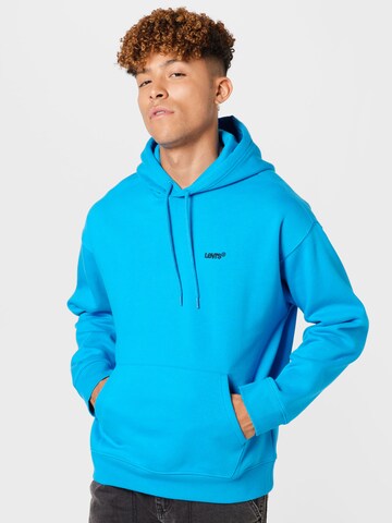 LEVI'S ® - Sweatshirt 'Levis Sweats Hoodie' em azul: frente