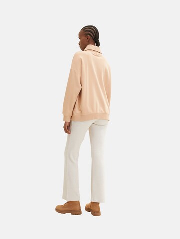 TOM TAILOR DENIM Sweatshirt in Beige