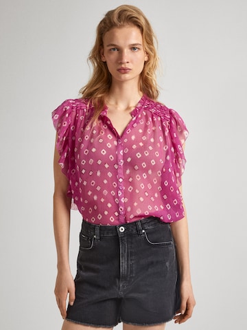 Chemisier 'MARLEY' Pepe Jeans en rose : devant