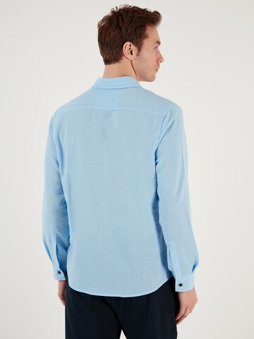 Buratti Regular fit Overhemd in Blauw
