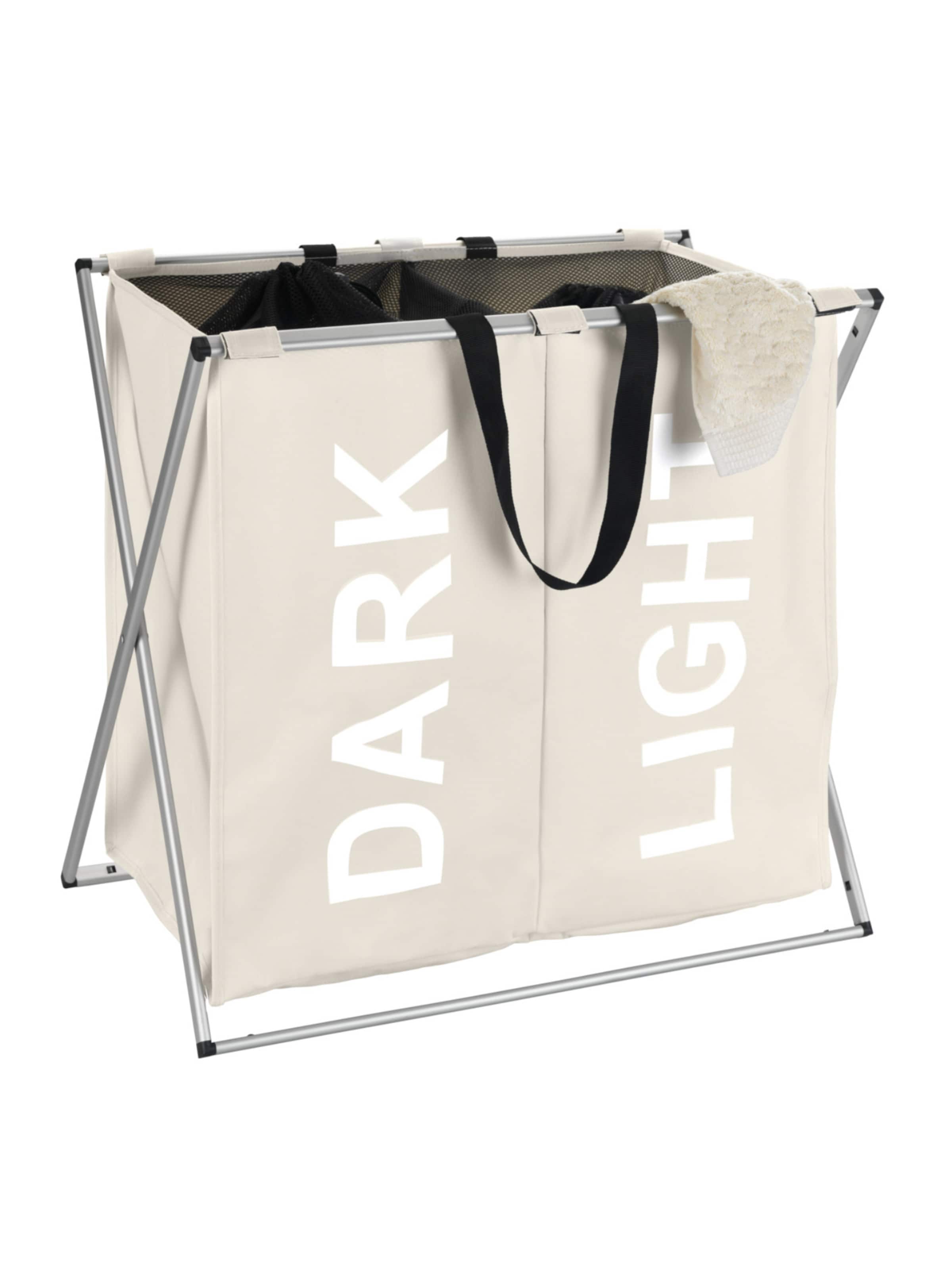 Wenko Laundry Basket 'Duo' in Beige: front