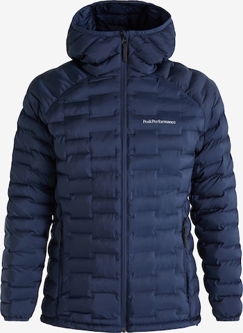 Veste mi-saison PEAK PERFORMANCE en bleu : devant