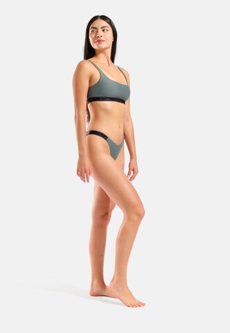 ARENA Bustier Bikini 'Solid Elastic Beach' värissä vihreä