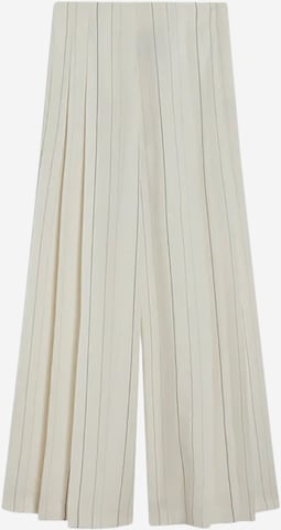 Semicouture - Perna larga Calças 'Adelina' em branco: frente