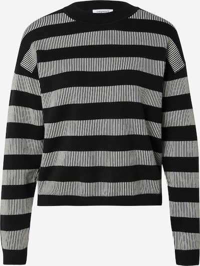 ESPRIT Sweatshirt i svart / vit, Produktvy