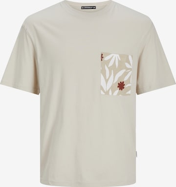 T-Shirt 'Marbella' JACK & JONES en beige : devant