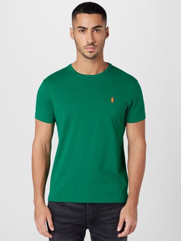 T-Shirt Polo Ralph Lauren en vert : devant