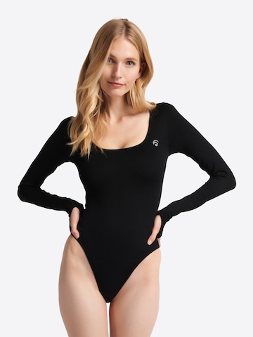 OCEANSAPART - Body camiseta 'Liz' en negro