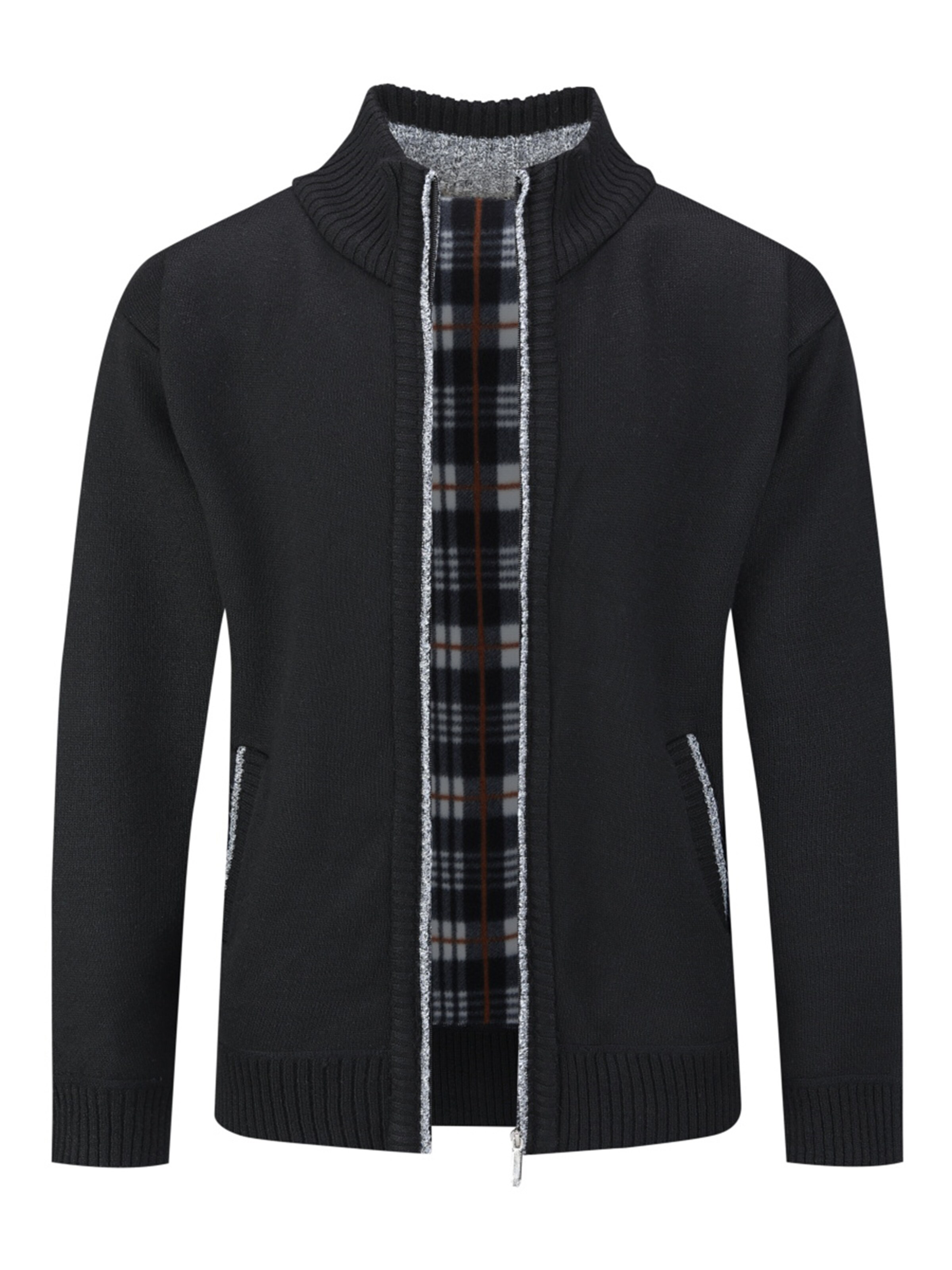 Youthup Knit Cardigan in Black, Item view