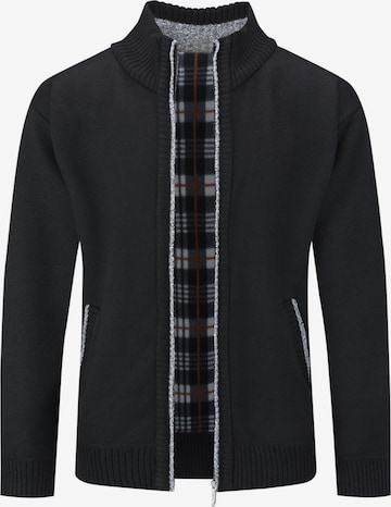 Youthup Knit Cardigan in Black: front