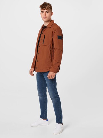 Calvin Klein Jeans Between-Season Jacket in Brown