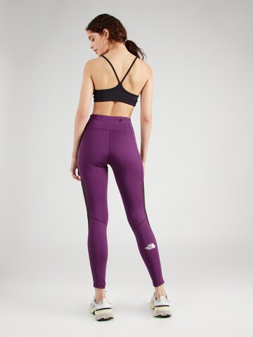 THE NORTH FACE - Skinny Calças de desporto em roxo