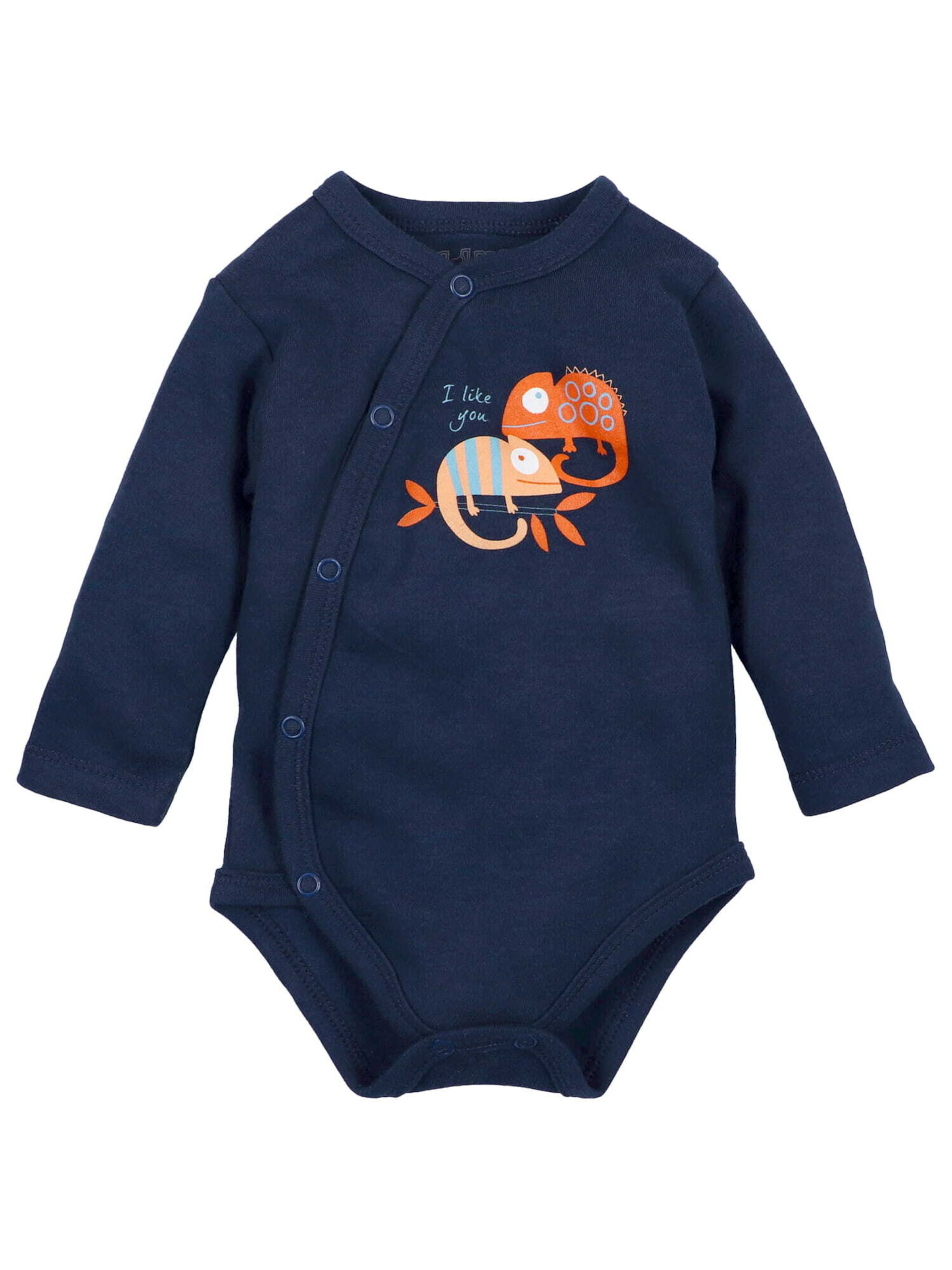 NINI Romper/Bodysuit 'Chamäleon' in Blue: front