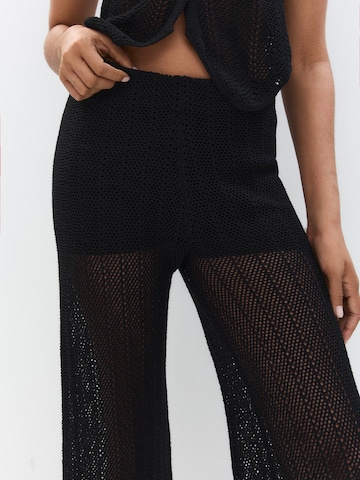 Wide Leg Pantalon Pull&Bear en noir