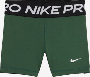 NIKE Spordipüksid 'Pro', värv roheline: eest vaates