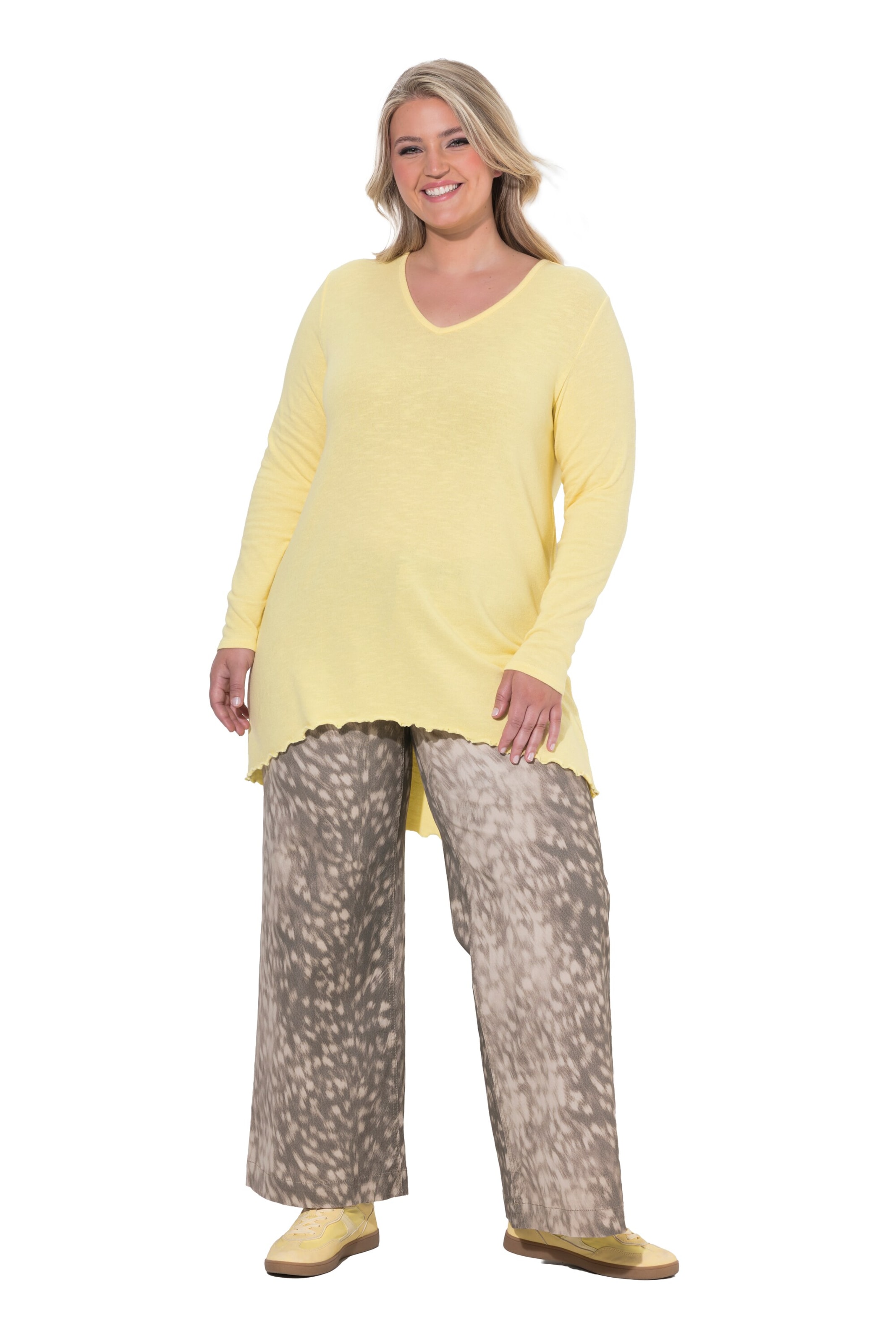 MIAMODA Sweater in Yellow: front